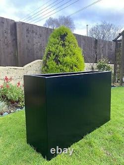 1 x Black Tall Aluminium Garden Planter