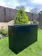 1 X Black Tall Aluminium Garden Planter