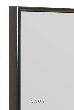 3 x Large Black Modern Design Wall Mirrors 92 x 61.5cm