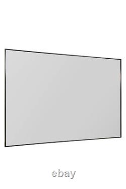 3 x Large Black Modern Design Wall Mirrors 92 x 61.5cm