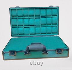 48 grid Aluminium Watch Box Large Watch Case Black Display Organizer