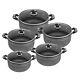 5pcs Non Stick Stock Pot Deep Casserole Set Cooking Pot 18cm To 26cm