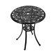 68cm Large Garden Dining Table All Aluminium Cast Iron Bistro Outdoor Patio Yard