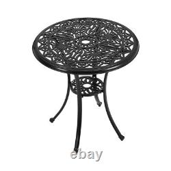 68cm Large Garden Dining Table ALL Aluminium Cast Iron Bistro Outdoor Patio Yard