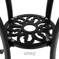 68cm Large Garden Dining Table ALL Aluminium Cast Iron Bistro Outdoor Patio Yard