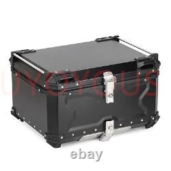 80L Motorcycle Rear Top Box Aluminium Alloy Luggage Tail Carrier Case& Accessory