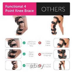 ACL Knee Brace, Aluminium Knee Brace Support Ideal For Post Op or Sports Injury