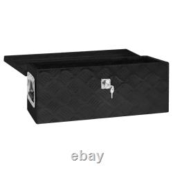 Aluminium Box Trapezoid Storage Chest Trunk Organiser Toolbox Belt Box vidaXL