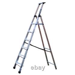 Aluminium Maxi Platform Step Ladder Large 110mm Deep Treads TB Davies Steps