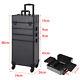Beauty Large Vanity Makeup Cosmetic Trolley Case Box Hairdressing Nail Storage