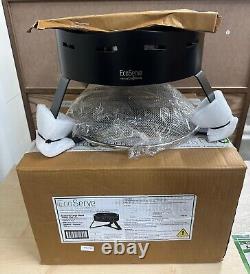 Ecoburner Large Round Powder Coated Black Buffet Ecoserve 5005 New Boxed d