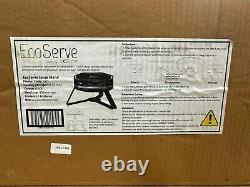 Ecoburner Large Round Powder Coated Black Buffet Ecoserve 5005 New Boxed d