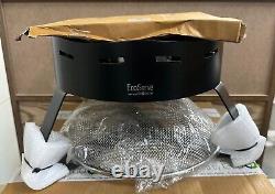 Ecoburner Large Round Powder Coated Black Buffet Ecoserve 5005 New Boxed d