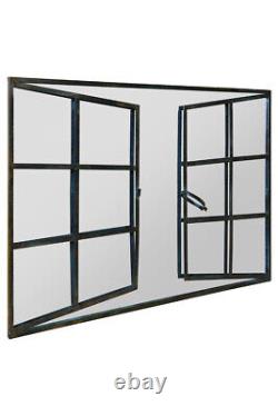 Extra Large Dark Open Window Garden Wall Mirror 39 X 29 100x73cm MirrorOutlet