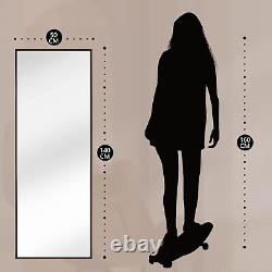 Full Length Mirror 140x50cm Free Standing Hanging or Leaning, Large Floor Mirror