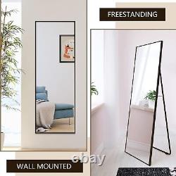 Full Length Mirror 140x50cm Free Standing Hanging or Leaning, Large Floor Mirror