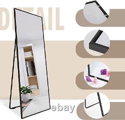 Full Length Mirror 140x50cm Free Standing Hanging or Leaning, Large Floor Mirror