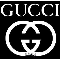 Gucci VTG RARE Graphite Enamel Tote Silver Front Pouch COA