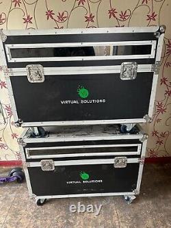 LED Screen flight case's on wheels (LED Screen Not Included)