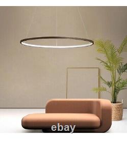 Large 60cm Modern Chandelier LED Pendant Lamp Restaurant Dining Room Circle Ring