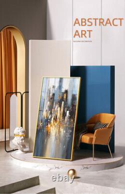 Large Abstract Art Painting Frame Aluminium Crystal Porcelain Glass 5010