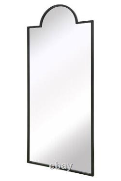 Large Black Modern Leaner and Wall Mirror 75 x 33 190x85cm MirrorOutlet