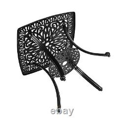 Large Cast Alu Elizabeth Patio Tables Outdoor Garden Dining Table Umbrella Hole