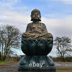Large Extravagant Antique Buddha Garden Sculpture Outdoor Aluminium Ornament