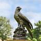 Large Freestanding Golden Eagle Garden Sculpture Aluminium Outdoor Ornament