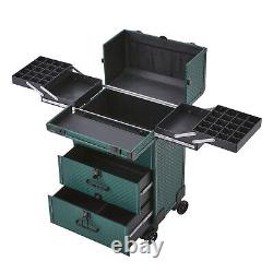 Large Make-up Beauty Cosmetic Case Trolley With Lock Nail Hairdressing Storage Box