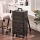 Large Makeup Trolley Case Mobile Beauty Vanity Hairdressing Case With Drawer Uk