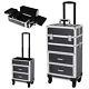 Large Vanity Makeup Beauty Cosmetic Hairdressing Nail Storage Case Trolley Box