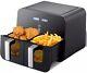 Lulizar Dual Air Fryer With Visual Window 10l Large Capacity 2 Black -view Photo