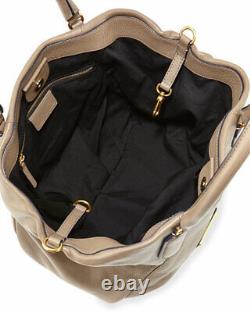 Marc Jacobs New Q Fran Puma Taupe Italian Leather Lg Shoulder Tote Bag? Nwt