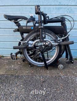 Mezzo D9 folding bike, 16inch wheels with large commuter bag