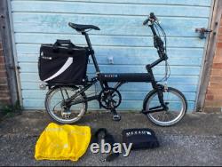 Mezzo D9 folding bike, 16inch wheels with large commuter bag