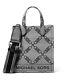Michael Kors Gigi Extra Small Empire Logo Jacquard Crossbody Bag $198 Nwt Packed