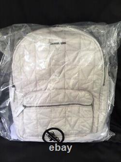 Michael Kors Winnie Quilted Aluminum Large Backpack Rrp $448.00