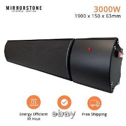 Mirrorstone 1200W- 3000W Bar Infrared Heater, Energy Saving Indoor & Outdoor
