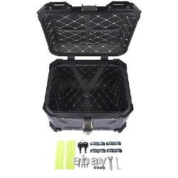 Motorcycle Luggage Waterproof Tail Box Scooter Trunk Storage Top Case 45L