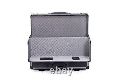 Pro XL Black / Gun Metal Aluminium Pilot Wheeled Trolley Case Hard Briefcase AR