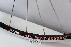 Sonic Paris Roubaix 700c 10spd large flange lightweight wheelset. NEW