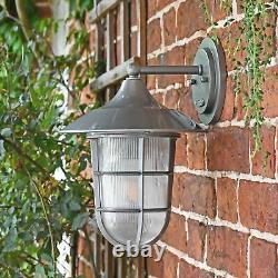 South Shore Silver Large Top Fix Wall Lantern