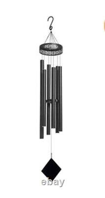 Stylecraft Harmonically-Tuned Aluminum Tubes Wind Chime, 8.9 Dia. X 61.4 H