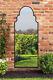 The Arcus New Extra Large Black Framed Arched Garden Mirror 71x 28 180x70cm