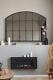 The Arcus New Extra Large Black Framed Arched Mirror 35 X 26 90 X 65cm