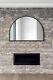 The Arcus New Extra Large Black Framed Arched Mirror 49 X 35 125 X 90cm