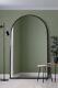 The Arcus New Extra Large Black Framed Arched Mirror 75 X 47 190 X 120cm