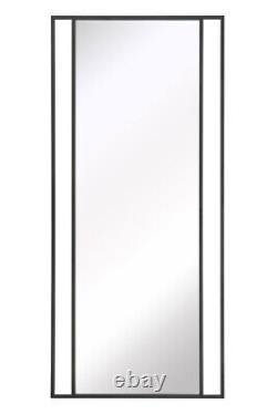 The Fenestra New Extra Large Black Modern Mirror 79 X 35 200 x 90cm