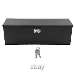 Tool Case Black Aluminum Tool Briefcase Storage Box Tool Organiser with Handles